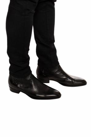 ‘wyatt’ leather ankle boots, zdjęcie 2 ‘wyatt’ leather ankle boots od Saint Laurent